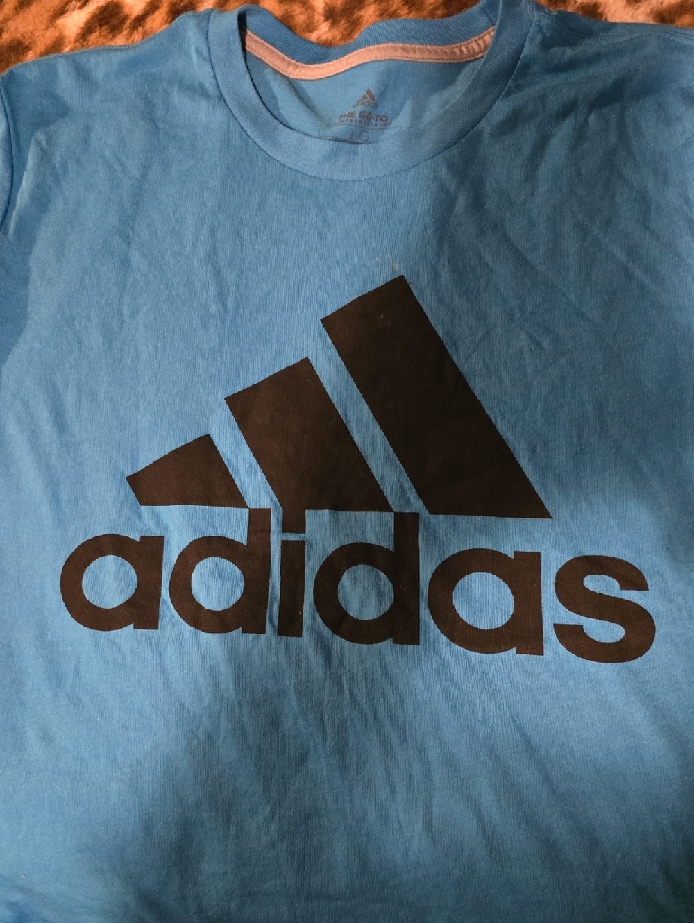 adidas Blue T-Shirt with Black Logo